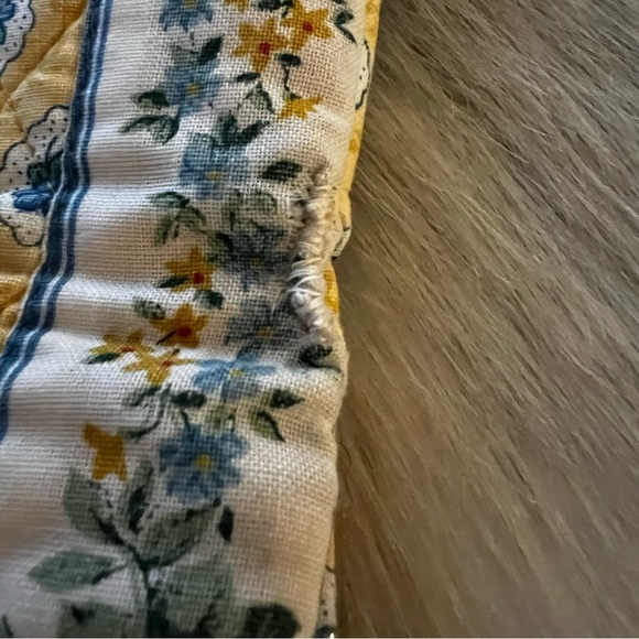 Vintage VERA BRADLEY Elizabeth 1997 Wallet On A String Long Yellow Pink Floral - Picture 11 of 17